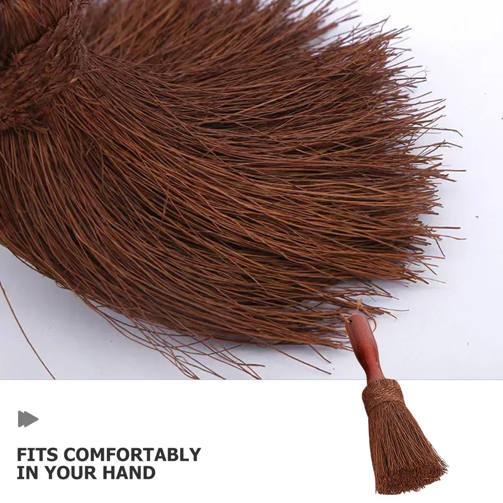 Pot Bowl Brush Wooden Handle Sturdy Palm Scrubber for Kitchen Cleaning Cookware Wok Cast-Iron Pan Multi-Use Grease Removal