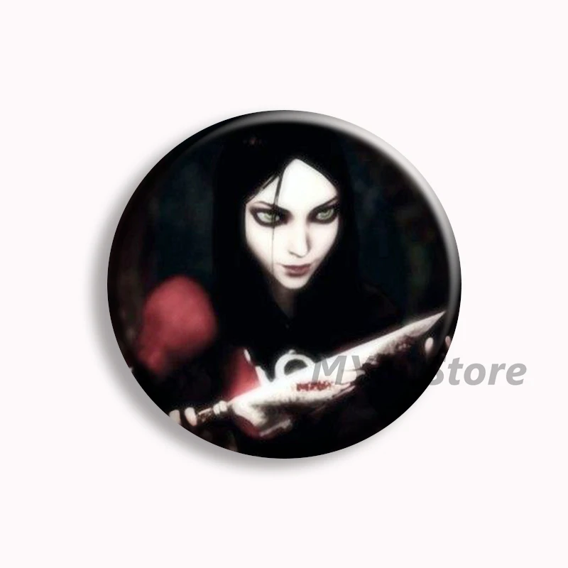 Alice Madness Returns Anime Soft Button Pin Alice Princess