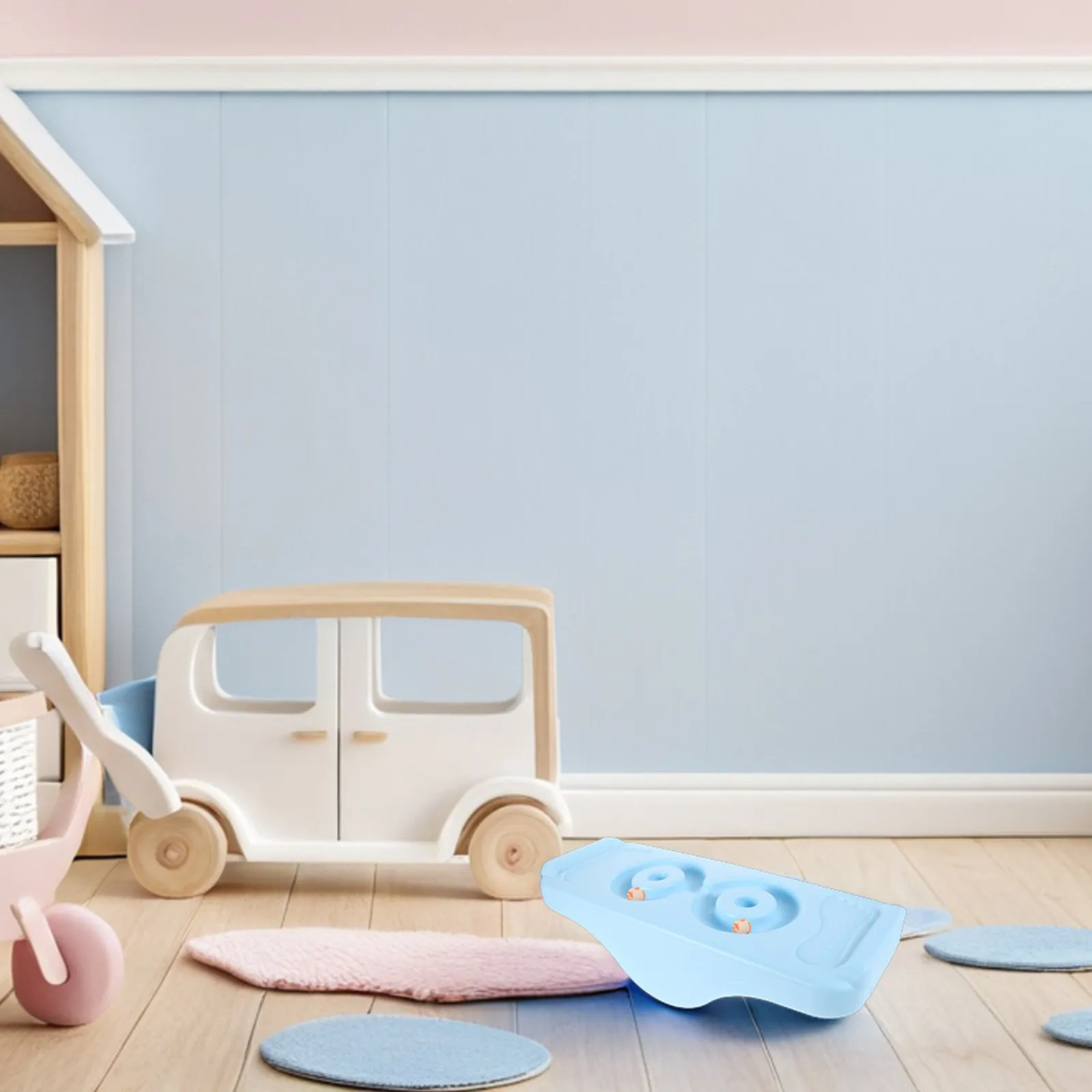 1セット感覚バランストレーニング用ウォブルボードシーソー、幼児・子供向け、協調性・集中力開発、モンテッソーリ、プラスチック製バランスボード