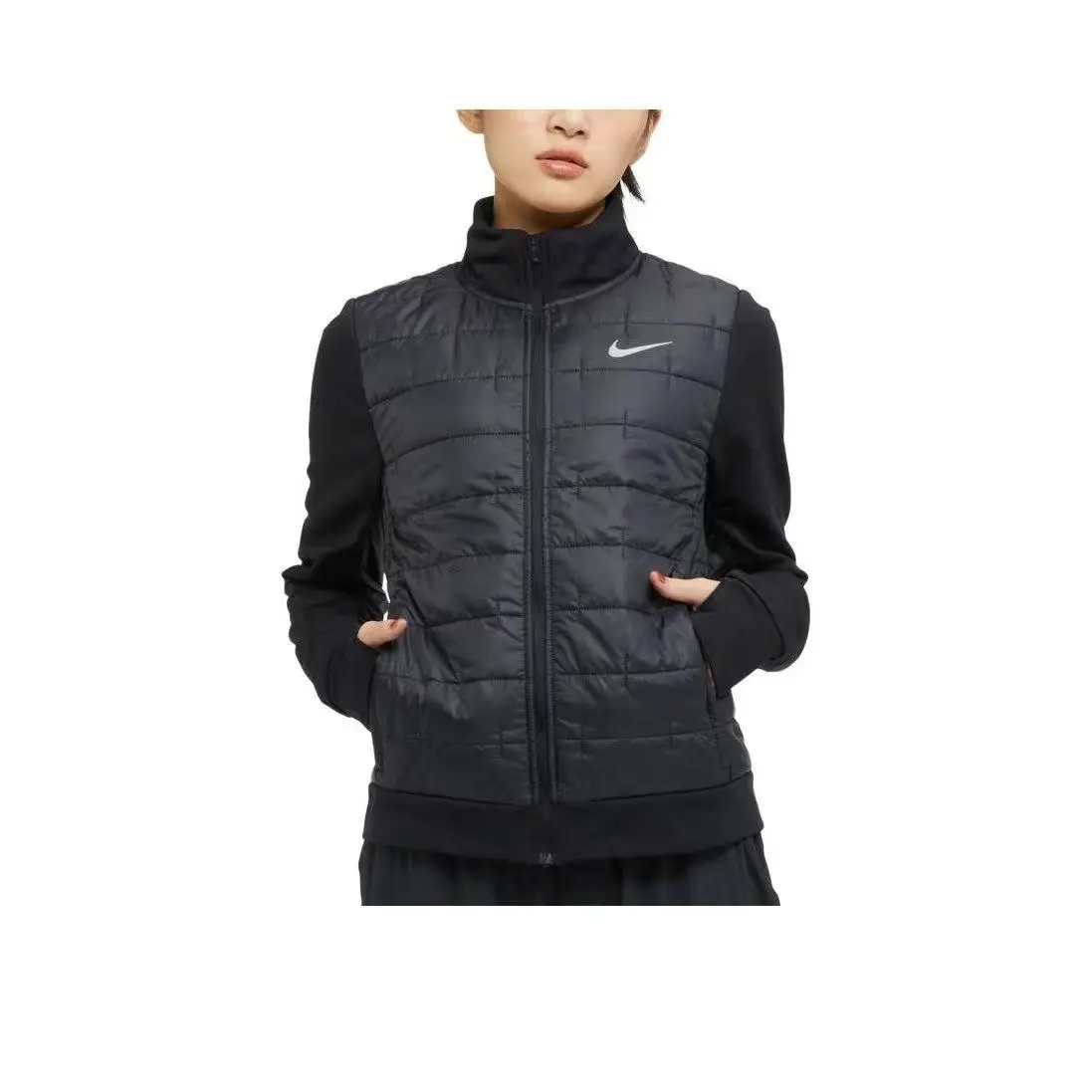 

Куртка-пуховик Nike Therma-Fit Solid Color Block Casual Sports Jacket — женская / зимний стиль DD6062-010