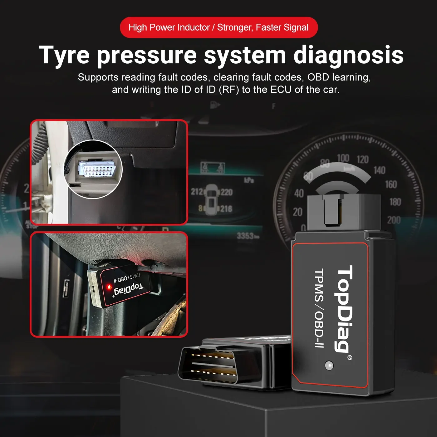 

Прибор JDIAG PS001 для определения давления в шинах TPMS 2 в 1 433 МГц 315 МГц OE универсальное Программирование активации can pk foxwell t10