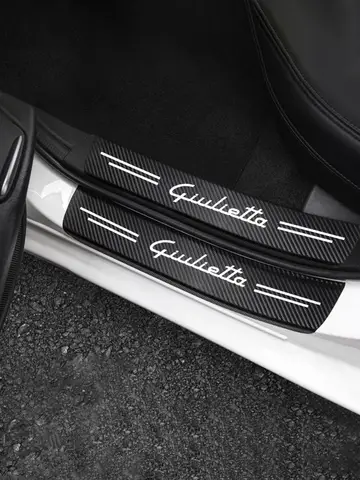 Car Door Sill Carbon Fiber Sticker Threshold Side Anti Scratch Waterproof Anti Scratch For Alfa Romeo Giulietta Car Accessorie