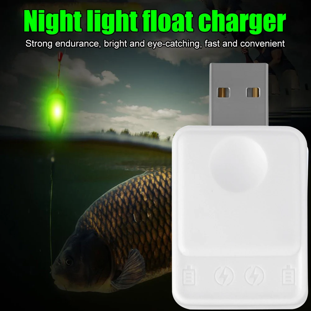 Leuchtender USB-Ladegerät für CR425-Batterien, Elektronischer Angelposen-Batterielader