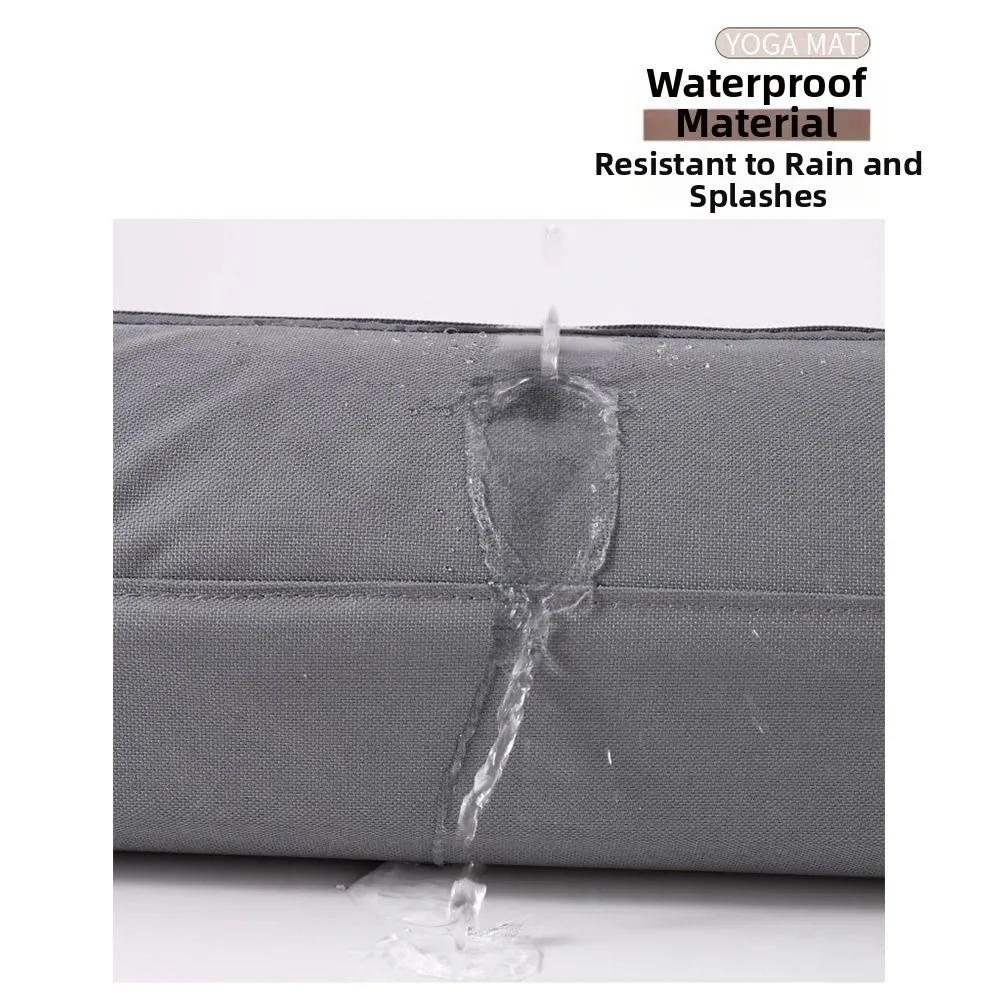 Large Capacity Yoga Mat Bag Waterproof Adjustable Strap Fitness Mat Carrier Multifunction Drawstring Pilates Mat Backpack