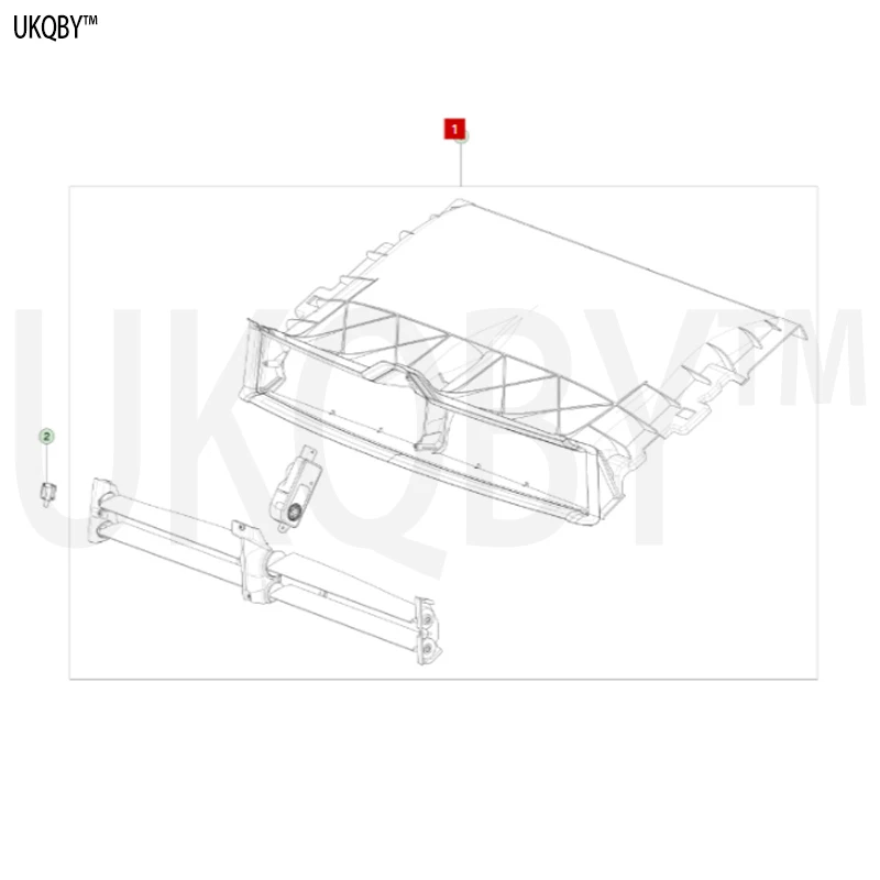 Suitable for 18-20 Te sl a accessories MODEL3 collection hood air guide louver 1076732-00-H