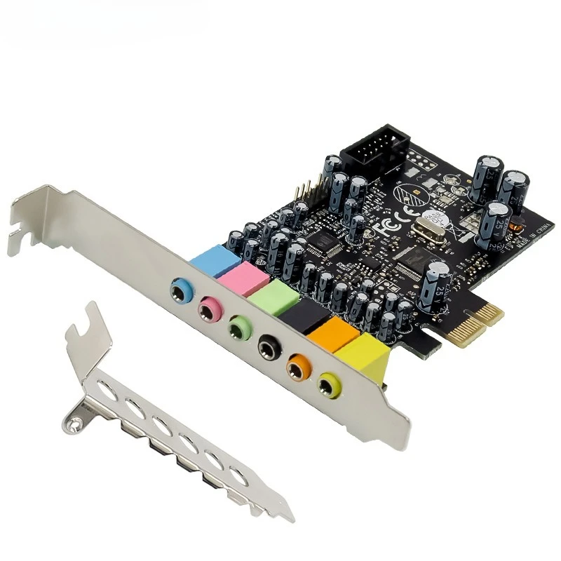 

Звуковая карта PCI-E7.1 CMI8828, высококачественная встроенная основная плата настольного компьютера, запись динамиков 5,1, небольшое шасси