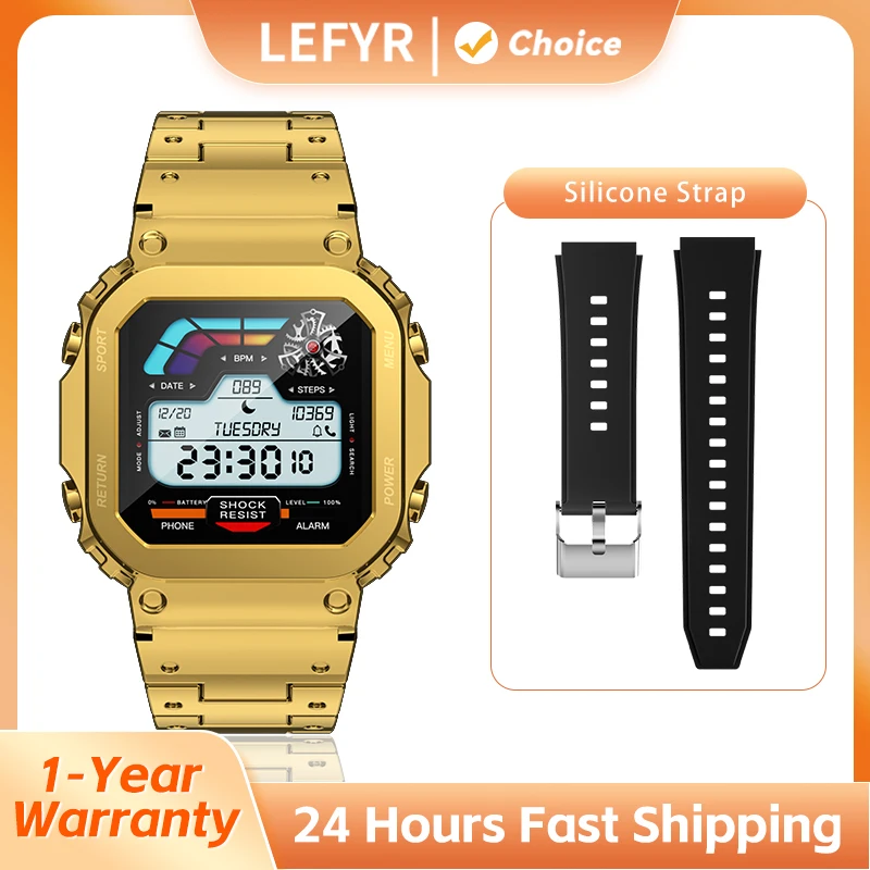 LEFYR Smartwatch Smart Watch 2024 Men Copy Brand Fitness Bluetooth Call AI Voice Connected Touch Dial Call Music Smartclock AW39