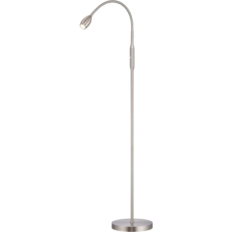 Imagem -02 - Led Beam Floor Lamp Dimmable e Zoomable Spotlight Flexível Gooseneck Leitura e Crafting pé Lâmpada Ajustável