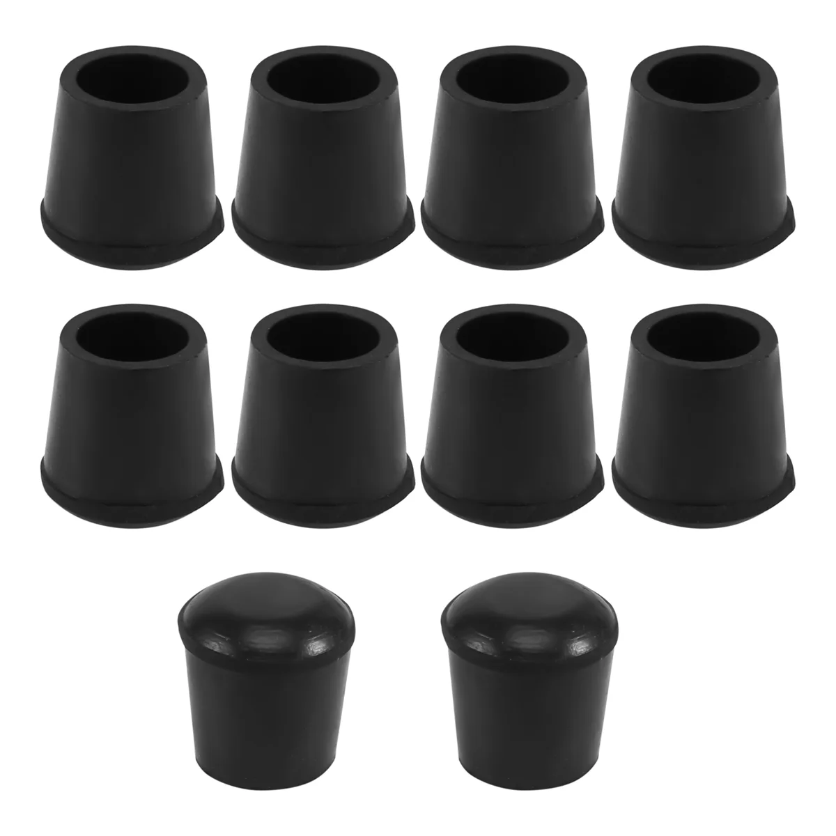 

AT53 10 Pcs Rubber Cone Shape Desk Feet Protector Chair Leg Tip Pad Black