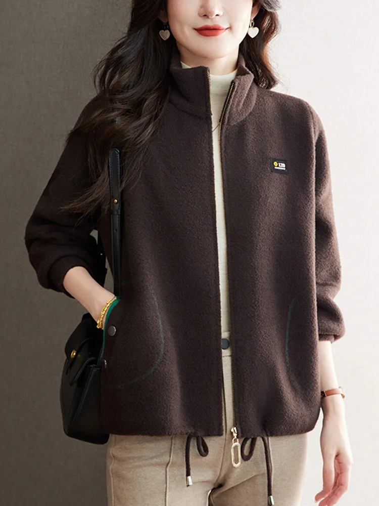 casual-baseball-sle-women's-spring-autumn-new-faion-loose-fit-stand-collar-winter-ort-length-camere-jaet-top