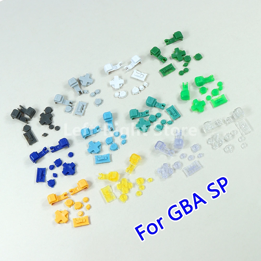 1 مجموعة استبدال لأزرار GBA SP A B L R D-pad مفتاح الاتجاه ل Gameboy Advance SP الإسكان شل