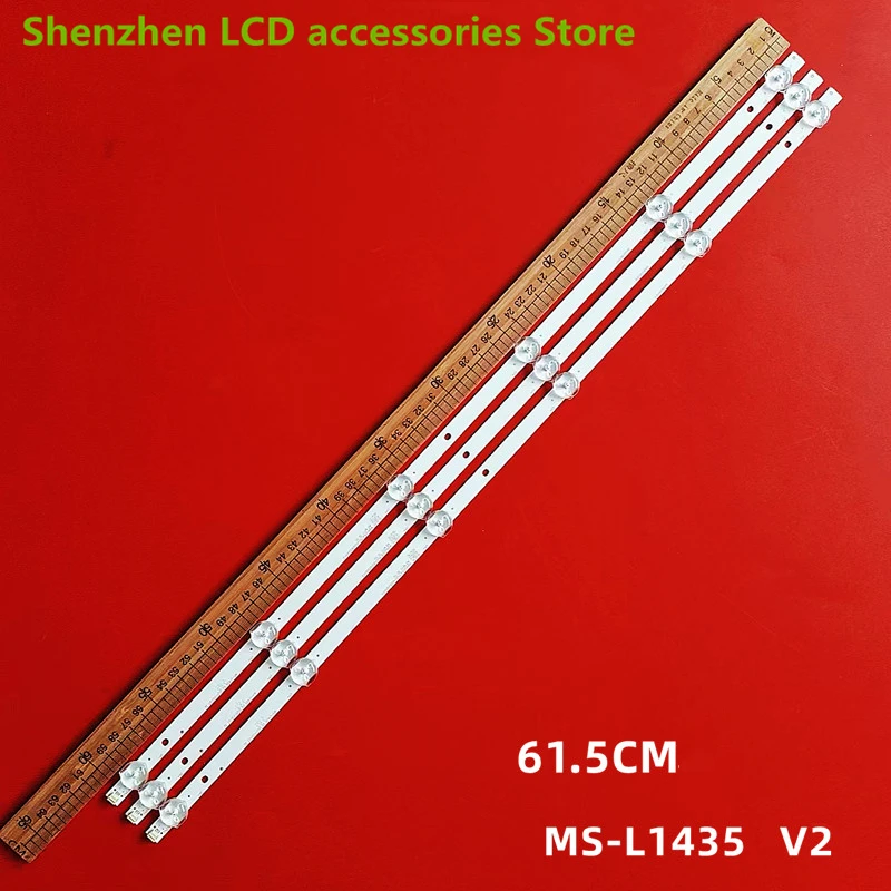 LED الخلفية ل JAV Jie Aiwei LED32HD590 350 LED قطاع MS-L1435 V2 HY-U320-01Y2835B06 v1 v2 61.5 سنتيمتر