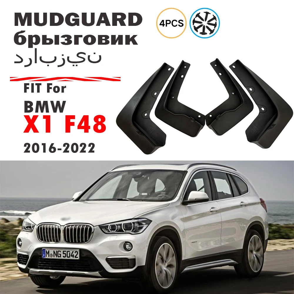 

2016-2022 FOR BMW X1 F48 F49 Mudguard Fender Anti-splash Mud Flaps Guards Splash Mudflaps Car Accessories Front Rear 4pcs