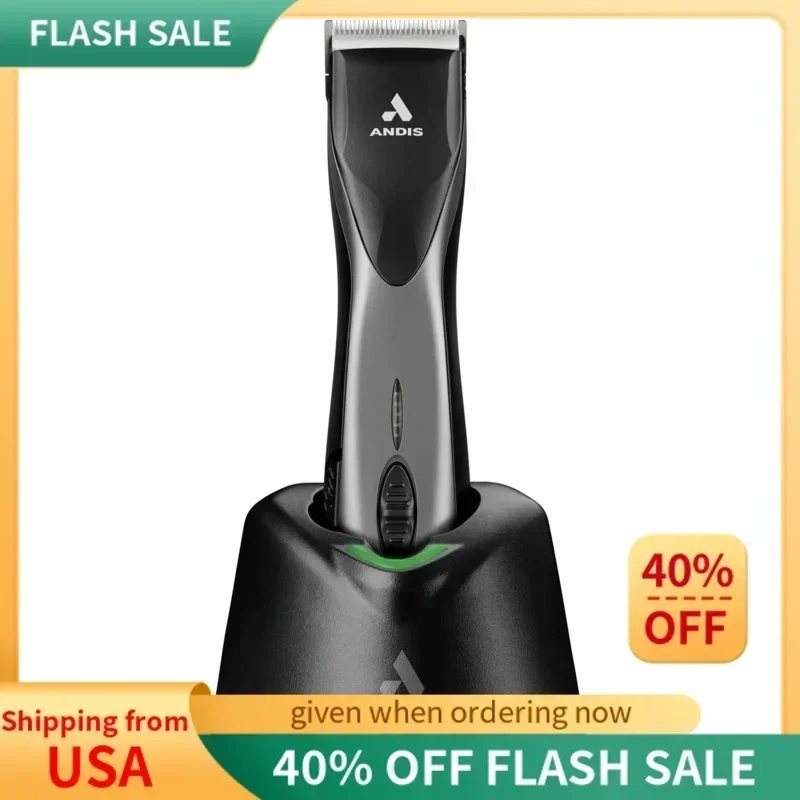 QWAndis 79160 Supra ZR II ไร้สายปฏิเสธ Hair & Beard Trimmer,ใบมีดที่ถอดออกได้ Clipper,แบตเตอรี่ลิเธียมไอออนที่มีประสิทธิภาพ,Blac