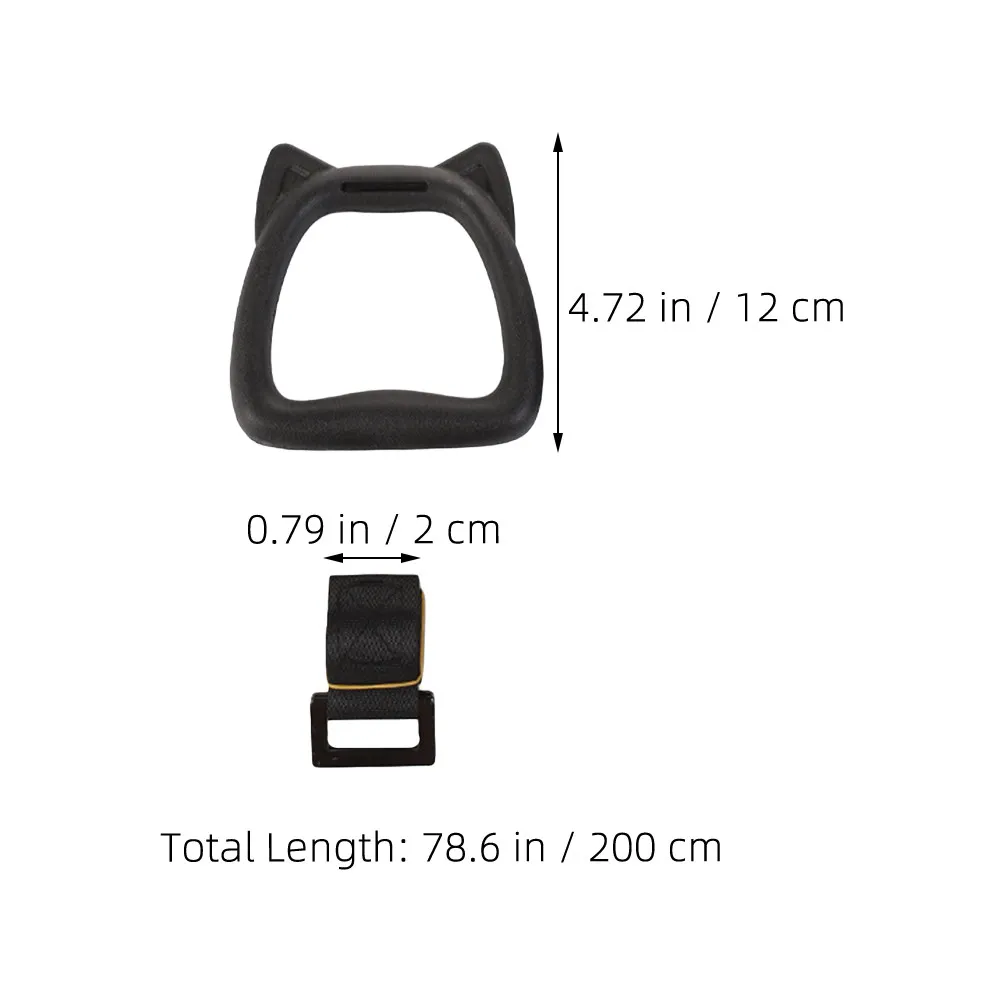 1Set Sports Gym Rings Professional Adjustable Straps Pressed Buckle Design Smooth Surface for Gymnastics Calisthenics Strength