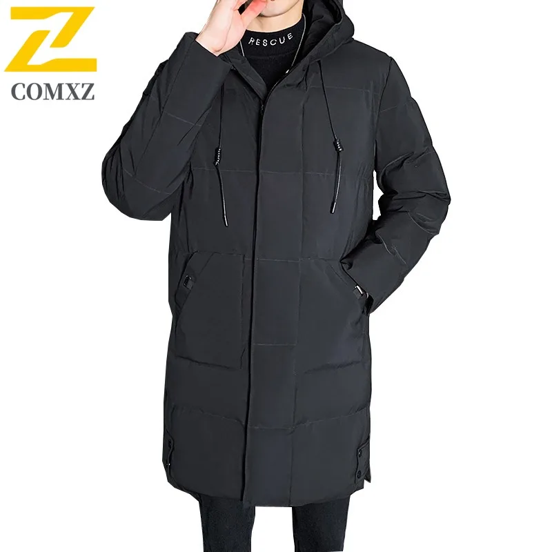 COMXZ الكلاسيكية مقنعين الرجال وسادة مبطنة تخفيف العمل سميكة الدافئة سترة الترفيه ارتداء اليومي دافئ خفيفة الوزن الشتاء سترات جديدة