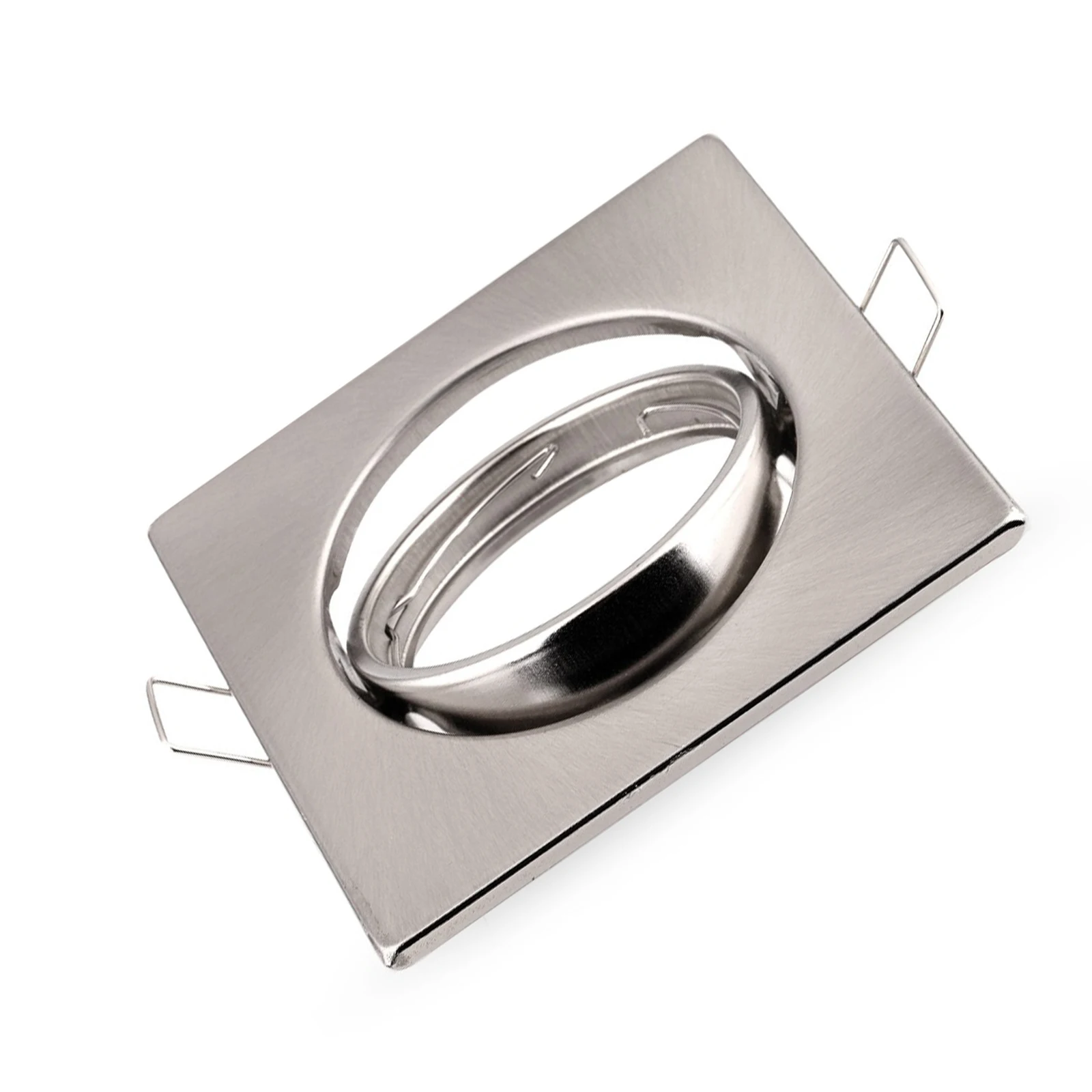 6pcs Round Led Downlights Ceiling Spotlight Holder Fixture Trims GU10/MR16 Socket Halogen Lamp  Fixtures