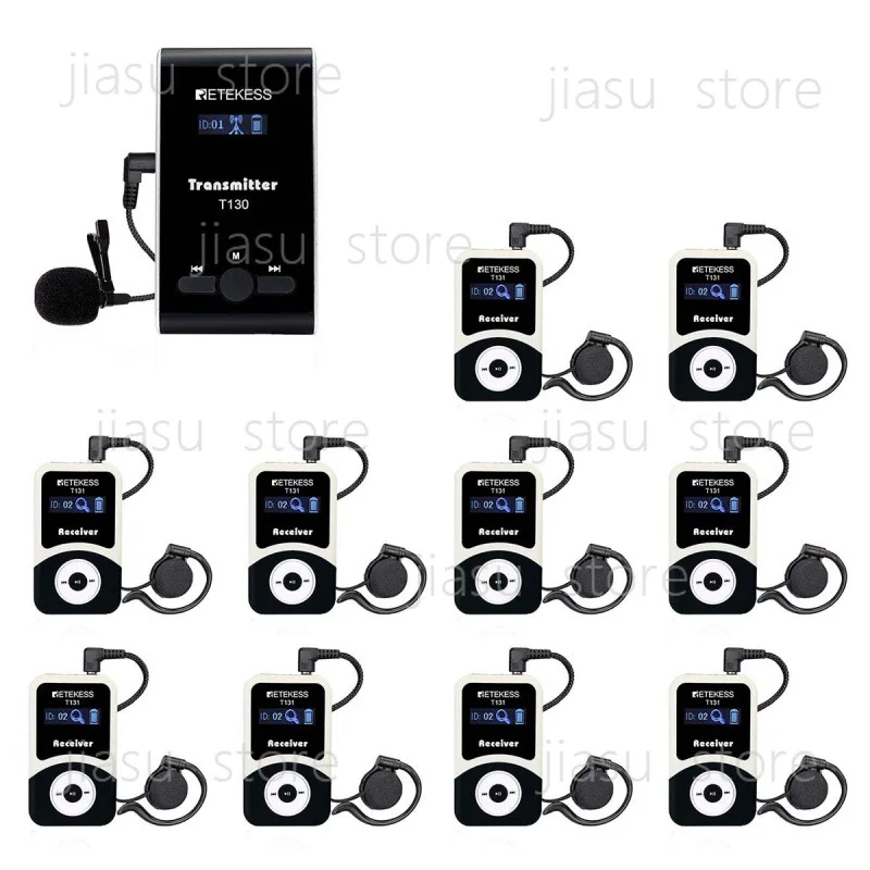 

T130 T131 Wireless Intercom Transmitter One-to-Many Tour Guide System for Museum Factory Industrial Visit