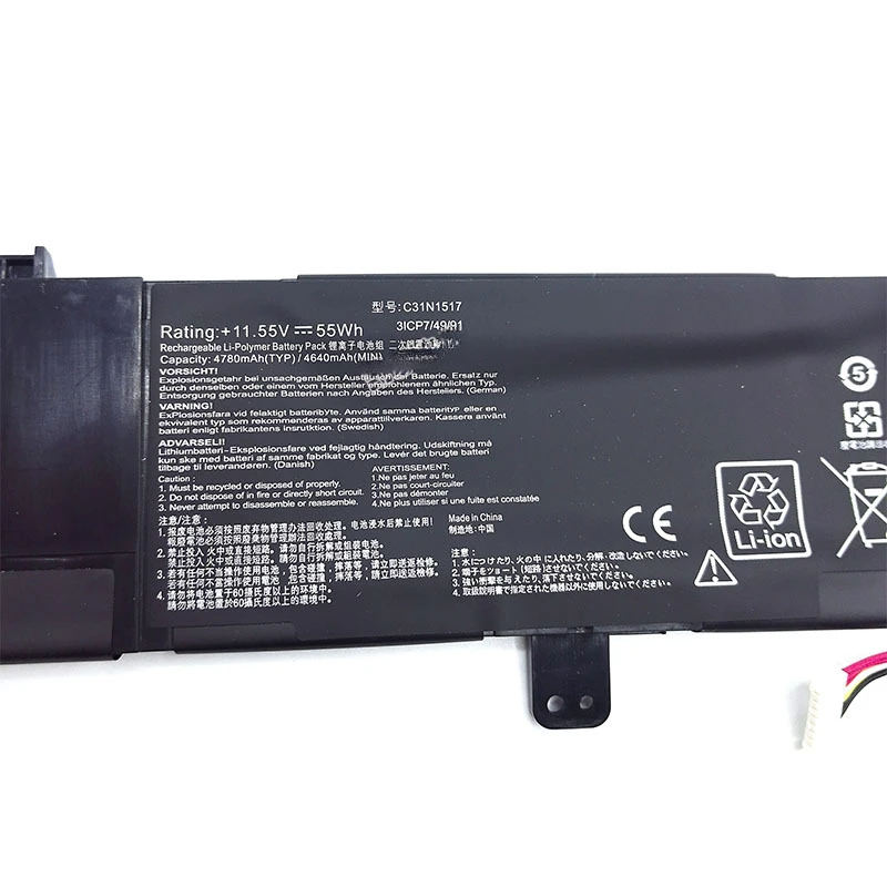 Laptop Battery C31N1517 11.55V 55WH For ASUS Q304 Q304U Q304UA TP301U TP301UJ TP301UA Laptop Notebook Lithium