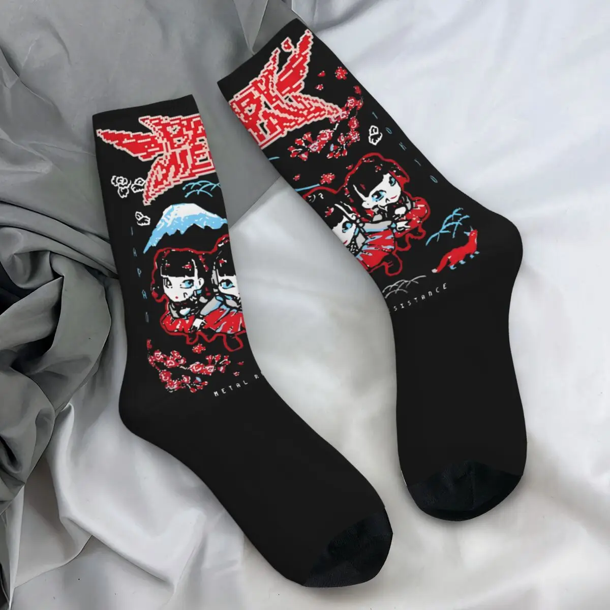 Babymetal Is A Japanese Kawaii Metal Band Horizon Socks Casual Stockings Autumn Non Skid Women Men Socks Soft Breathable Socks