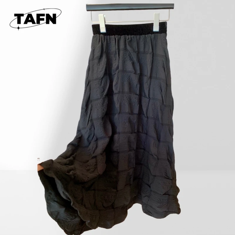 Comfy Summer Mini Skirt for Women High Waist Ribbed Knit Style Versatile Mini Skirt for Women High Waist Stretchy Solid AH1005