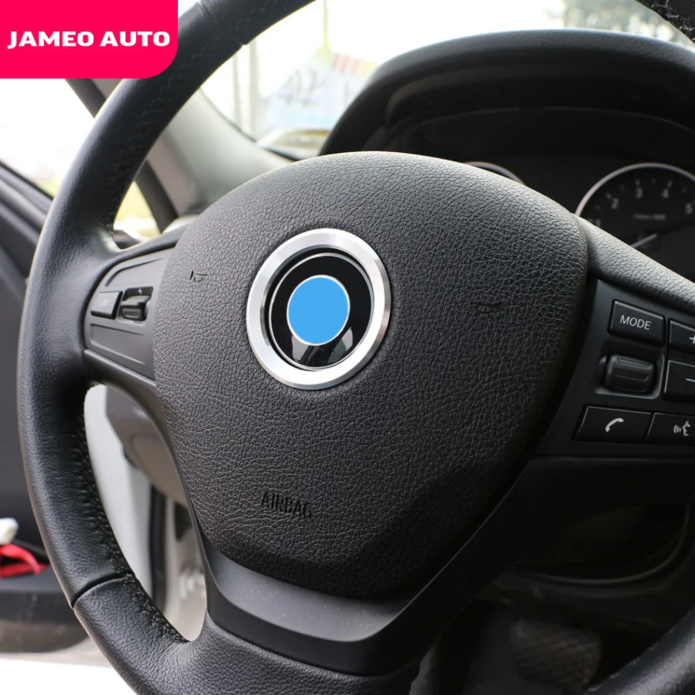 Car Steering Wheel Center Ring Cover Trim Sticker Fit for BMW 1 3 4 5 7 Series M3 M5 GT3 E81 E87 F30 34 F10 GT5 X1 X3 X5 X6