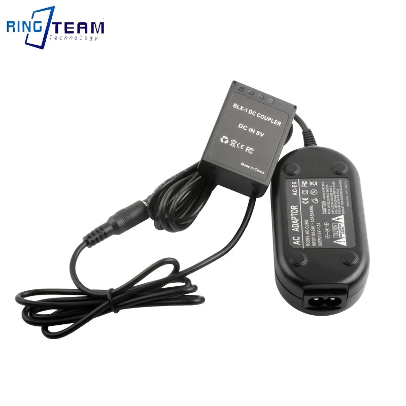 ใหม่เอี่ยม BLX-1 AC Power Adapter AC-E6 BLX1แบตเตอรี่เลียนแบบสำหรับ Olympus OM-1 OM1กล้อง