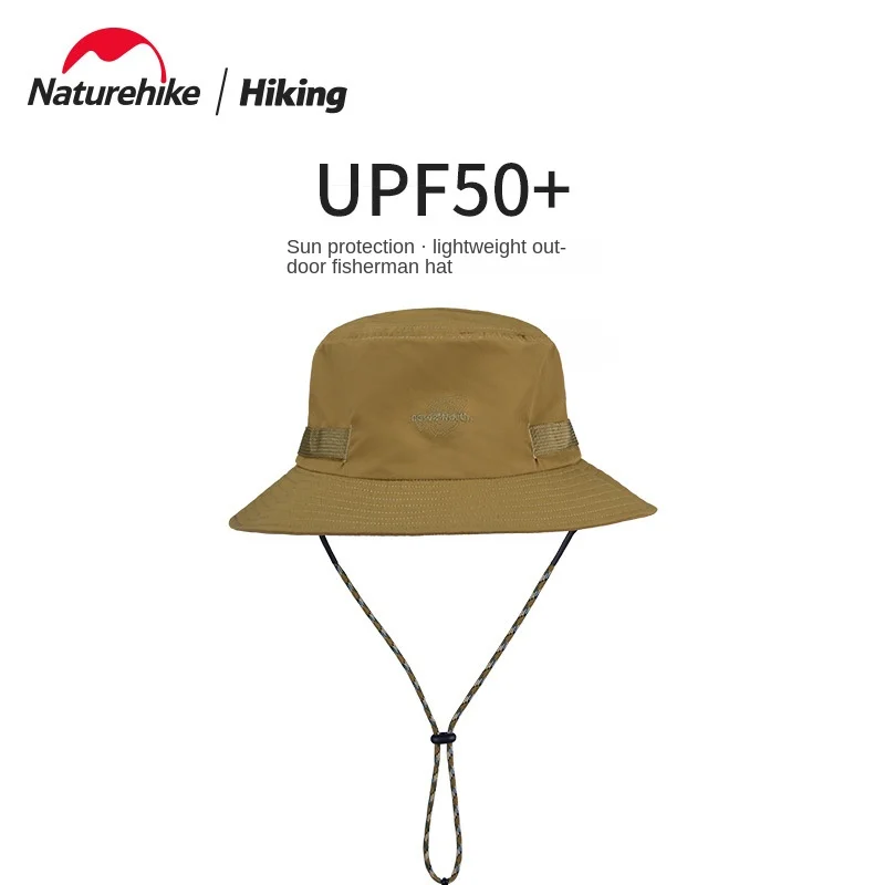 Naturehike-Outdoor Camping Lightweight Sun Protection Bucket Hat, UV, Comfortable, Breathable, Sun-Proof, Fishing Hat