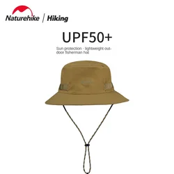 Naturehike-Outdoor Camping Lightweight Sun Protection Bucket Hat, UV, Comfortable, Breathable, Sun-Proof, Fishing Hat