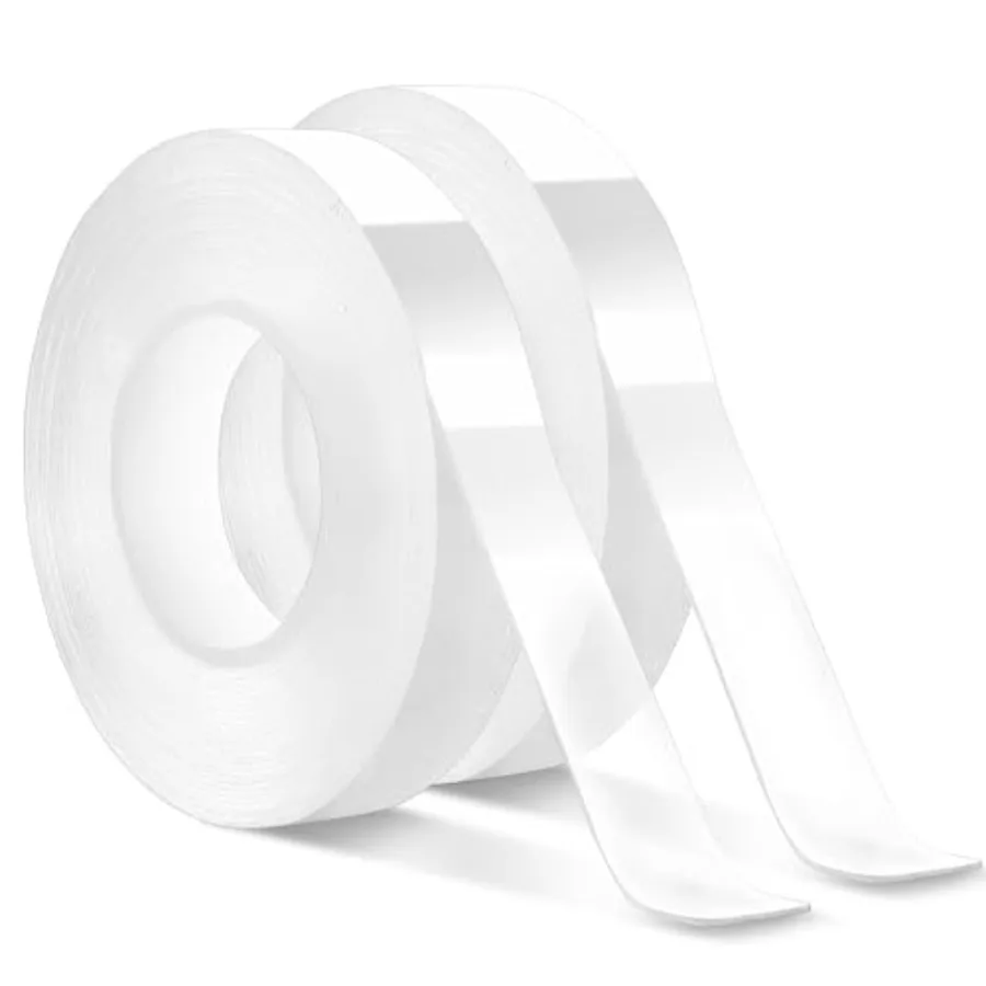 2 Pack Nano Double Sided Tape Heavy Duty Transparent Mounting Tape for Wall Rugs and Paste Items Multipurpose Sticky Tape for H