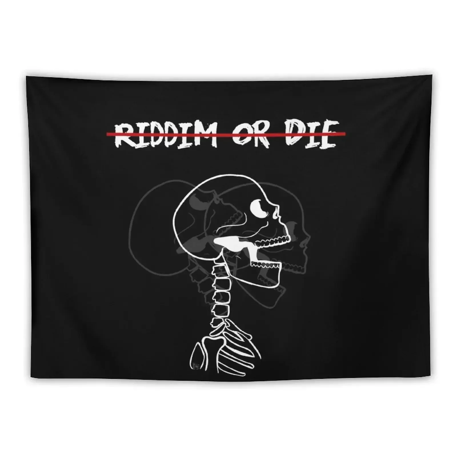 

Riddim or Die! Tapestry Decorative Wall House Decorations Bedroom Decor Aesthetic Living Room Decoration Tapestry