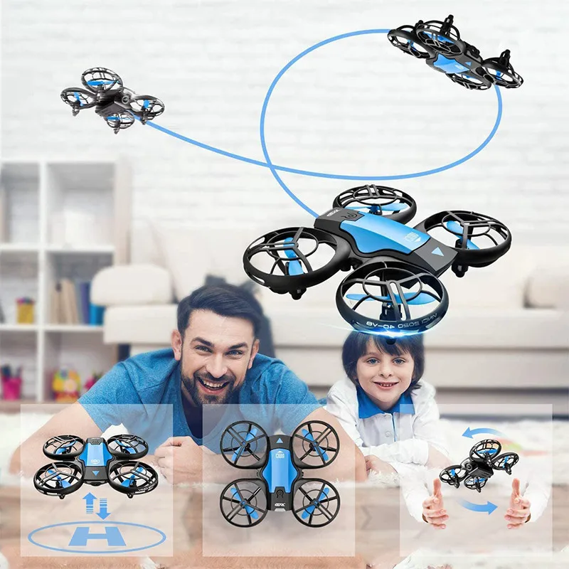4DRC V8 Mini RC Quadcopter Drone 4K 1080P Cámara WiFi FPV Altura Hold - Juguetes para niños Helicóptero con control remoto