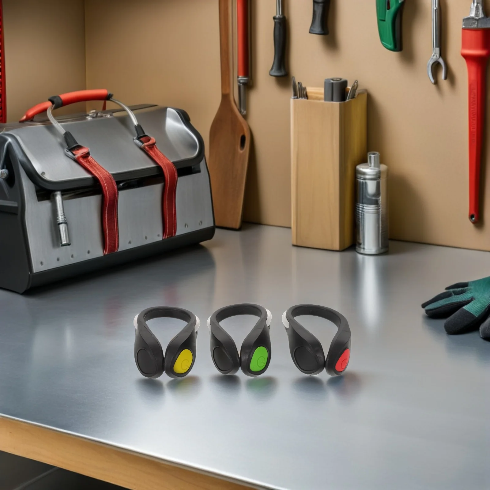 6 قطعة مقاطع الأحذية المضيئة ضوء متعدد الألوان Led فلاش مشبك الحذاء سلامة تشغيل كليب أضواء ليلة تشغيل عاكس والعتاد #5