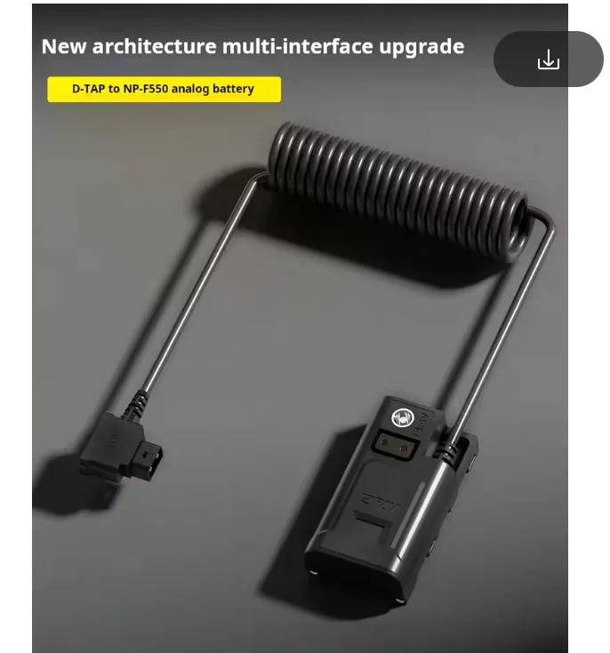 ZITAY D-TAP to NP-F550 กล้อง Dummy แบตเตอรี่สําหรับ Sony NP-F330 F530 F570 F770 F970 F750 TR516 TR910 TR917 ไฟ Led Power Adapter