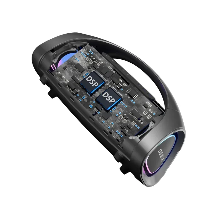 IPX6 320W BT Stereo Fabric Bass Woofer Speaker TWS Function Colorful LED Lights Waterproof Outdoor Speakers For Karaoke Player