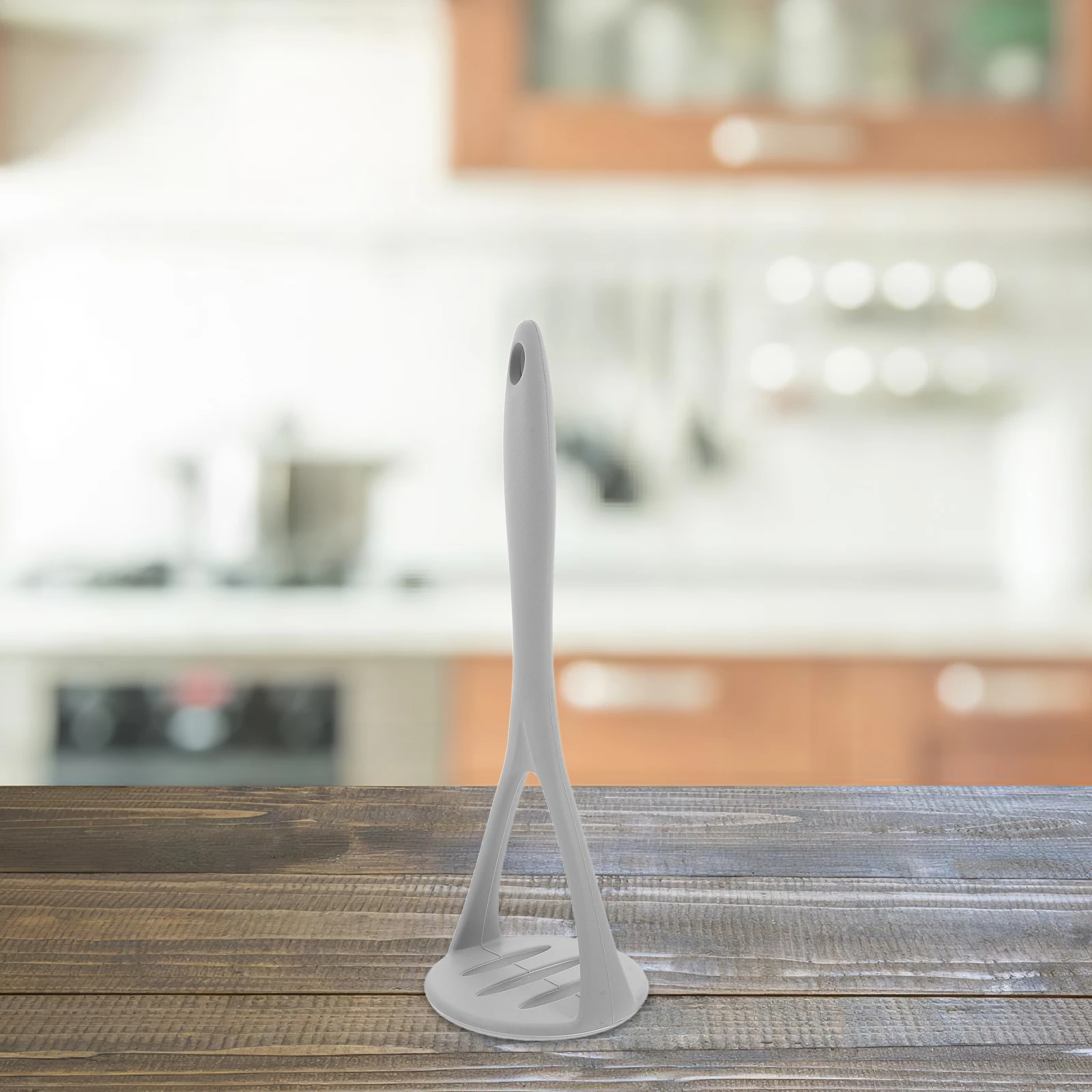 

Potato Ricer Masher Non-scratch Silicone Smasher Kitchen Tool Avocado Wooden Bean Grey Device Manual Nonstick Baby