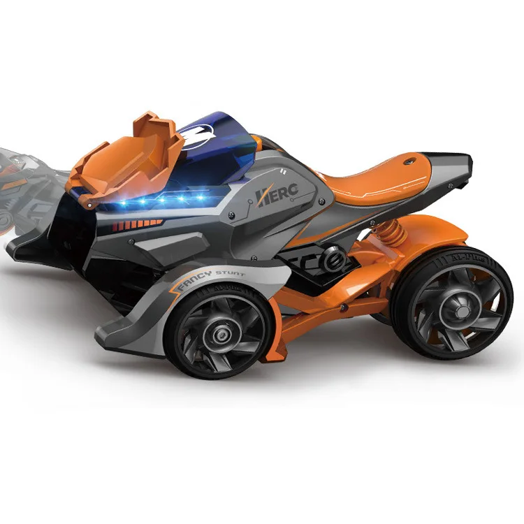 1:32 Scale Wheels Diecast Motorcycle Ejection Chariot Metal Model with Light and Sound Pull Back Vehicle Toys for Kids Gifts