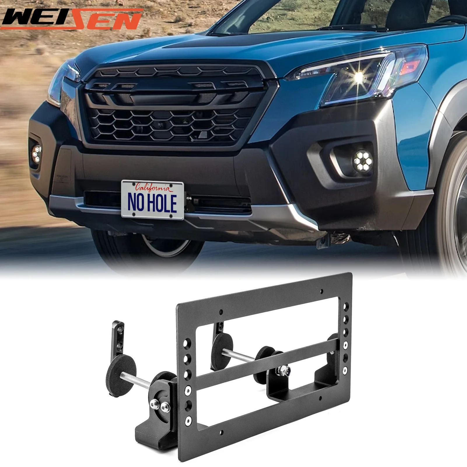 For Subaru Outback CROSSTREK Ascent Solterra Impreza Legacy FORESTER/BRZ WRX Grille License Plate Holder Mount Bracket Kit