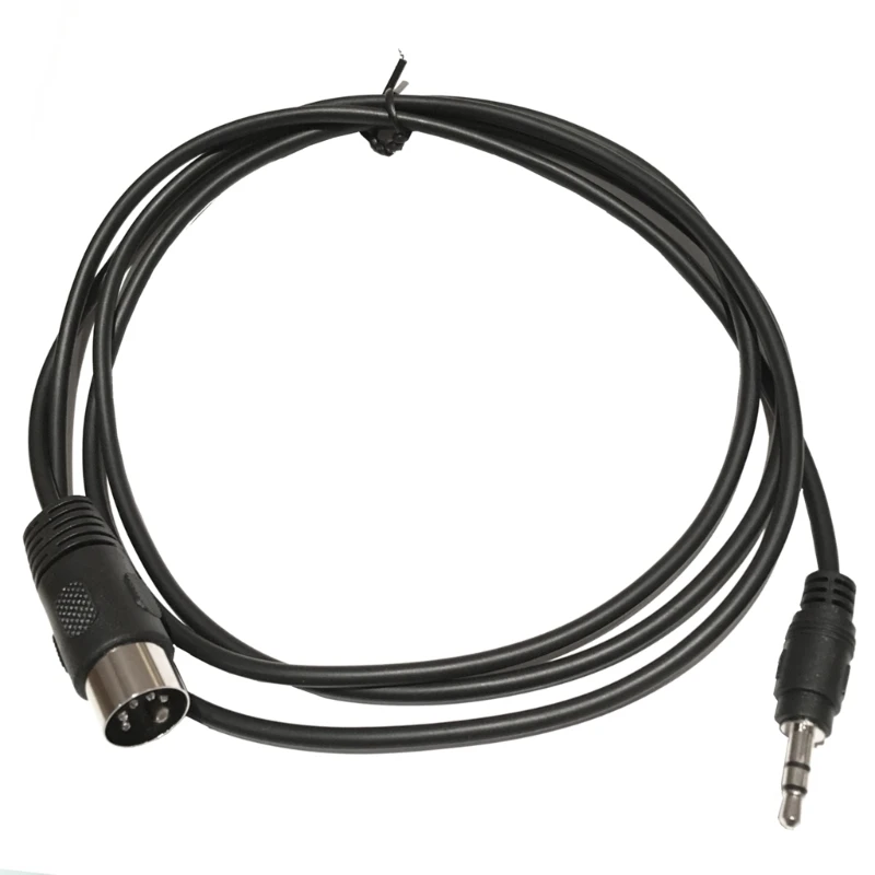 5-Pin DIN Plugs Male to 3.5mm 1/8 inch Male Plug Stereo Plugs Converter Cable Wear-resistant 5-Pin DIN-Male Cable Dropship