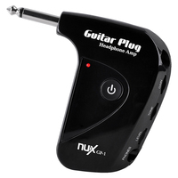 NUX GP-1 Guitar Plug Headphone Amp Electric Guitar Plug Mini Headphone Amp Built-in Distortion Effect Compact