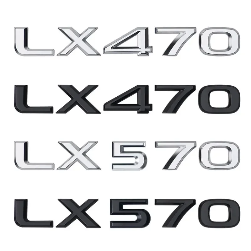 

LX570 LS460L RX200T NX200t LM350h IS300 CT200h ES260 GS40 LEXUS letter logo car sticker for Lexus rear trunk label tail refit