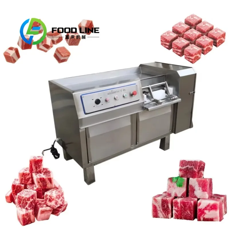 Frozen Meat Block Cutter Automatic Meat Block Slicing Machine Adjustable Thickness Frozen Pork Beef Lamb Butchery Use Price