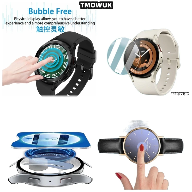 

For Samsung Galaxy Watch6 Classic 40mm Watch7 Ultra FE 47 44 43mm Optical Clarity Tempered Glass Screen Protector Full Coverage