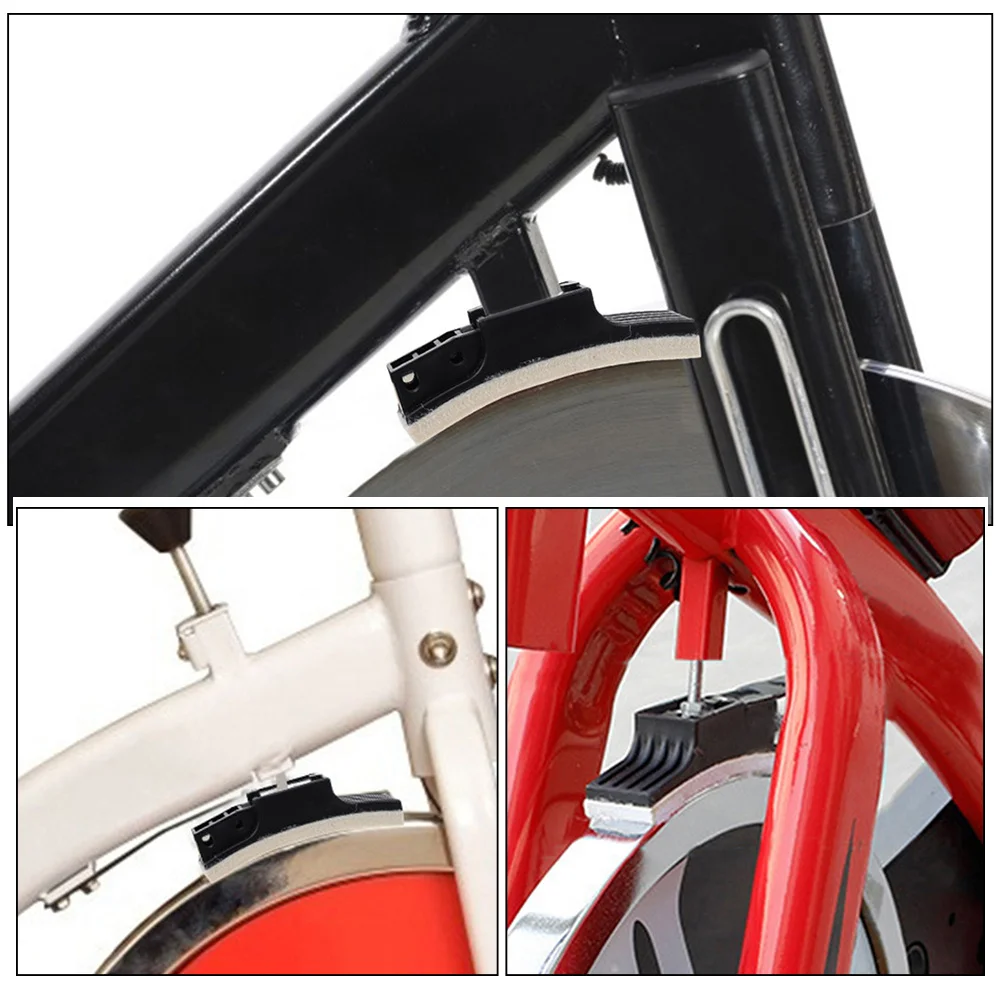 

4Pcs Indoor Cycling Brake Pads Wool Felt Exercise Bike Brake Block Wear-Resistant Noise Reduction Fitness Bike Braking Mat