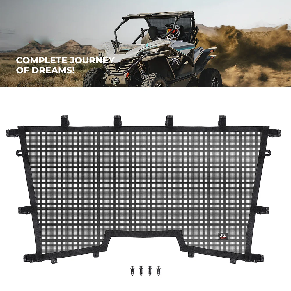 

UTV Rear Window Nets Soft Windshield Sun Shade Mesh For CFMOTO ZFORCE 950 H.O. SPORT, 950 HO EX, 950 SPORT, 1000 Sport