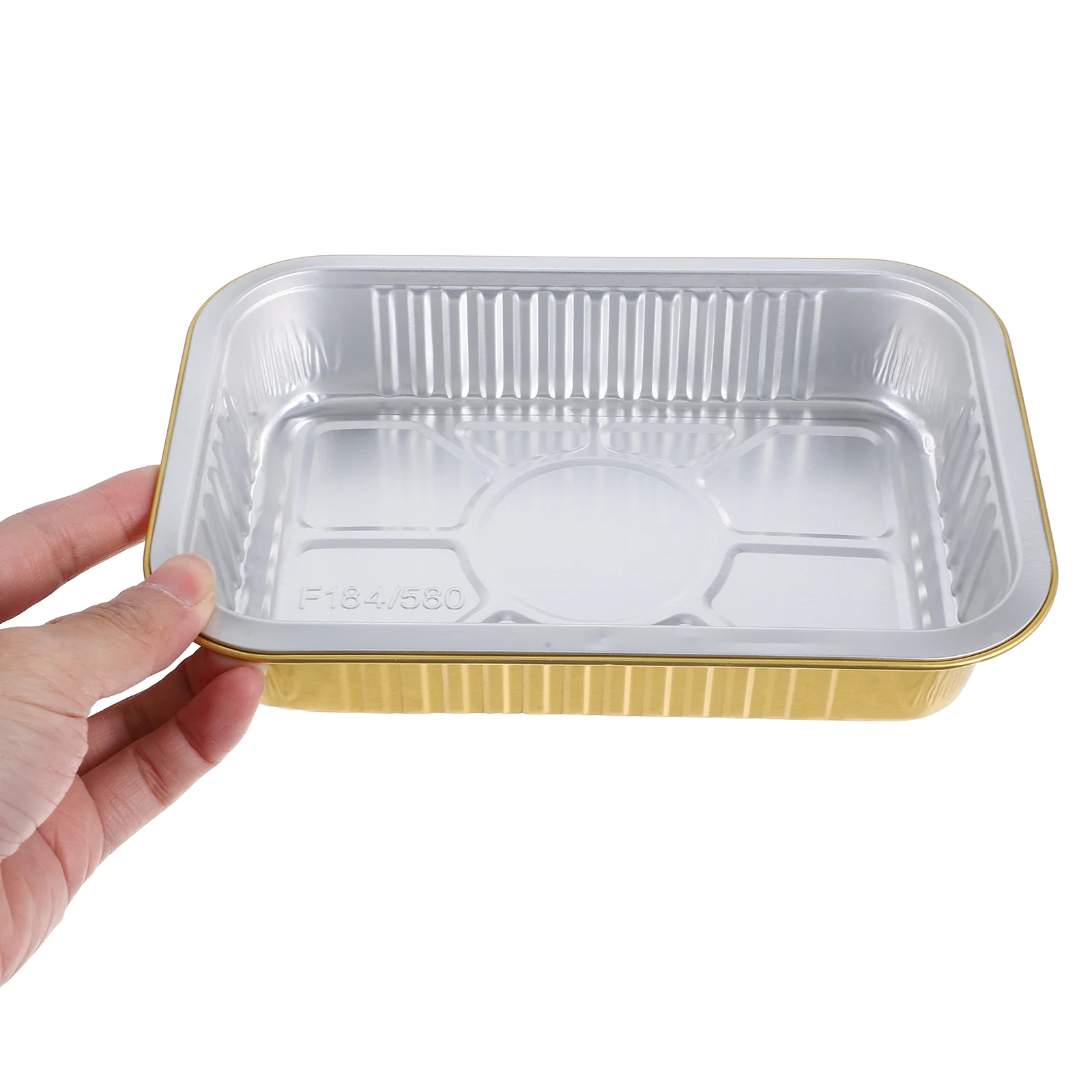 20 Pcs Aluminum Foil Lunch Box Food Containers with Lids Pans Pie Tart Tray Meal Prep Trays Mini Baking Cover Takeout Loaf