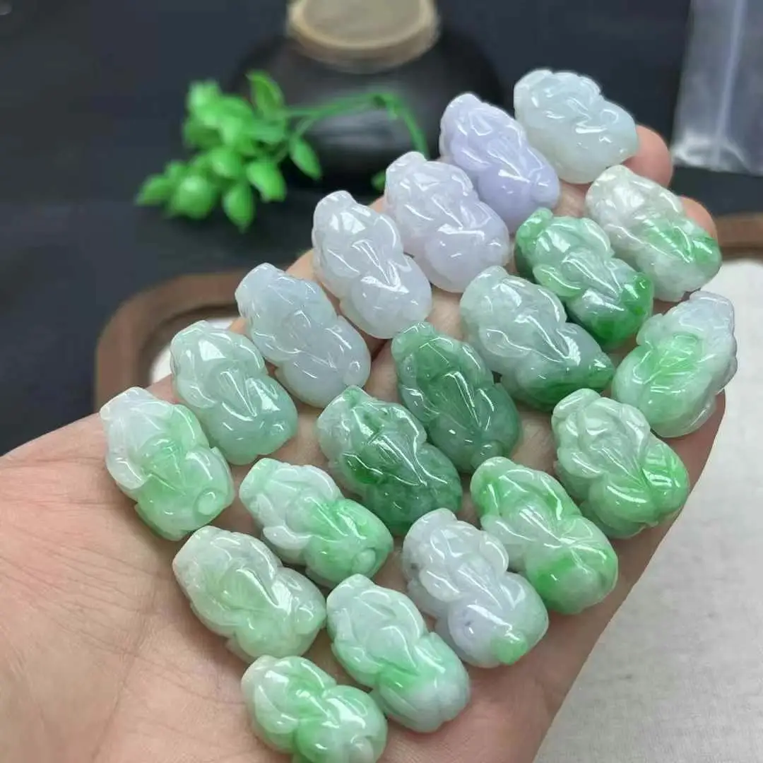 Type A Jade Pixiu Pendant Natural Jade Jewelry Jadeite Buddhist Jewelry Adult Women For Mother Gift