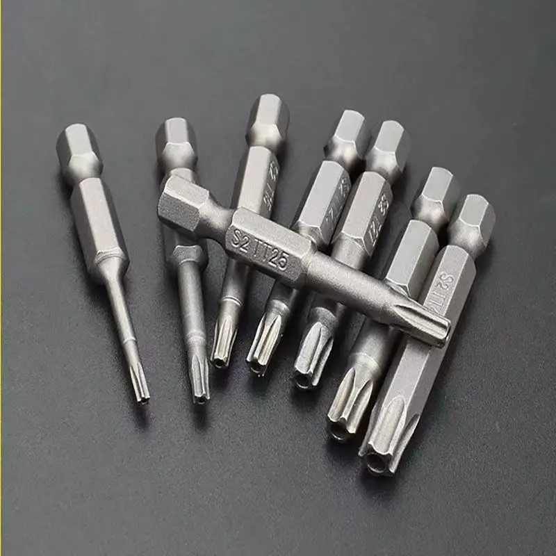 1Pcs Pentacle Star Screwdriver Bits T10-T40 1/4Inch Hex Shank S2 Steel Magnetic 50mm Screw Driver Bit Ratchet Wrench Hand Tools