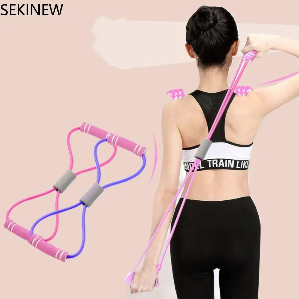 

Chest Expander Home with Elastic Band Tension Band Rope Latex Rubber Arm Resistance Fitness Exercise Pilates Yoga