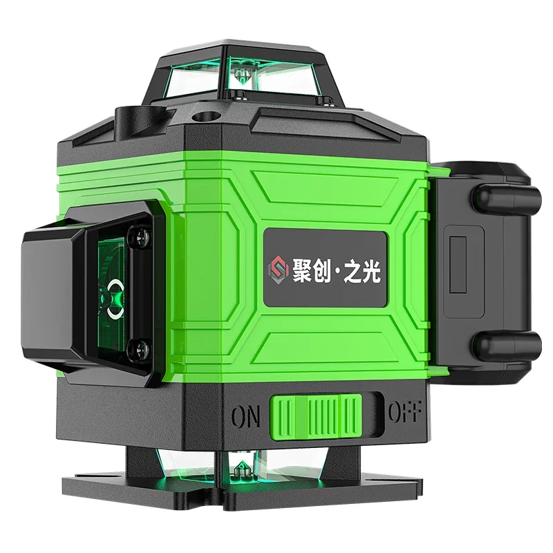 Imagem -03 - Nível a Laser Nível 16 Linha de Controle Remoto 360 Auto-nivelamento Horizontal Vertical Feixe Verde Nível Laser 4d Ferramentas Domésticas